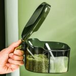 منظم توابل وبهارات مع غطاء ب 4 خانات
